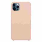 For iPhone 12 / 12 Pro Solid Silicone Phone Case(Sand Pink) - 1