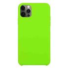 For iPhone 12 Pro Max Solid Silicone Phone Case(Dark Green) - 1