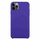 For iPhone 12 Pro Max Solid Silicone Phone Case(Deep Purple) - 1