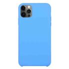 For iPhone 12 Pro Max Solid Silicone Phone Case(Deep Blue) - 1