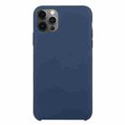 For iPhone 12 Pro Max Solid Silicone Phone Case(Midnight Blue) - 1