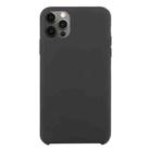 For iPhone 12 Pro Max Solid Silicone Phone Case(Ash) - 1