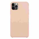 For iPhone 12 Pro Max Solid Silicone Phone Case(Sand Pink) - 1