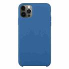 For iPhone 12 Pro Max Solid Silicone Phone Case(Sea Blue) - 1