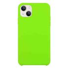 For iPhone 13 mini Solid Silicone Phone Case (Dark Green) - 1