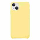 For iPhone 13 mini Solid Silicone Phone Case (Yellow) - 1