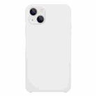 For iPhone 13 mini Solid Silicone Phone Case (White) - 1