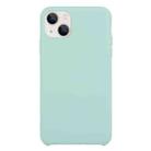 For iPhone 13 mini Solid Silicone Phone Case (Emerald Green) - 1