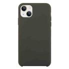 For iPhone 13 mini Solid Silicone Phone Case (Cocoa) - 1