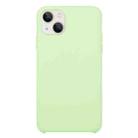 For iPhone 13 Solid Silicone Phone Case(Mint Green) - 1