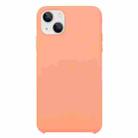 For iPhone 13 Solid Silicone Phone Case(Begonia) - 1