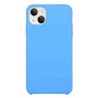 For iPhone 13 Solid Silicone Phone Case(Deep Blue) - 1