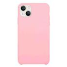 For iPhone 13 Solid Silicone Phone Case(Rose Pink) - 1