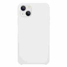 For iPhone 13 Solid Silicone Phone Case(White) - 1