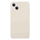 For iPhone 13 Solid Silicone Phone Case(Antique White) - 1