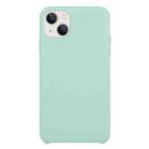 For iPhone 13 Solid Silicone Phone Case(Emerald Green) - 1