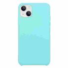 For iPhone 13 Solid Silicone Phone Case(Ice Blue) - 1