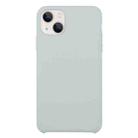 For iPhone 13 Solid Silicone Phone Case(Blue Grey) - 1