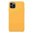 For iPhone 13 Pro Solid Silicone Phone Case (Gold) - 1