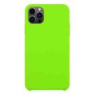 For iPhone 13 Pro Solid Silicone Phone Case (Dark Green) - 1