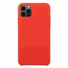 For iPhone 13 Pro Solid Silicone Phone Case (China Red) - 1