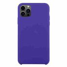 For iPhone 13 Pro Solid Silicone Phone Case (Deep Purple) - 1