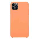 For iPhone 13 Pro Solid Silicone Phone Case (Apricot Orange) - 1