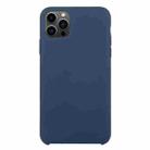 For iPhone 13 Pro Solid Silicone Phone Case (Midnight Blue) - 1