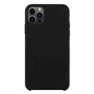 For iPhone 13 Pro Solid Silicone Phone Case (Black) - 1