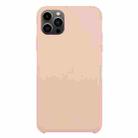 For iPhone 13 Pro Solid Silicone Phone Case (Sand Pink) - 1