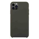 For iPhone 13 Pro Solid Silicone Phone Case (Cocoa) - 1