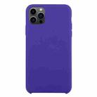 For iPhone 13 Pro Max Solid Silicone Phone Case (Deep Purple) - 1