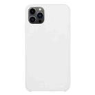 For iPhone 13 Pro Max Solid Silicone Phone Case (White) - 1