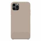 For iPhone 13 Pro Max Solid Silicone Phone Case (Pebble) - 1