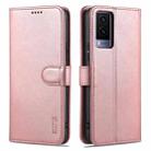 For vivo Y71t / V21e 5G AZNS Skin Feel Calf Texture Horizontal Flip Leather Phone Case(Rose Gold) - 1