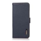 For OnePlus Nord CE 5G KHAZNEH Side-Magnetic Litchi Genuine Leather RFID Phone Case(Blue) - 1