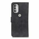 For Motorola Moto G51 5G KHAZNEH Retro Texture Horizontal Flip Leather Phone Case(Black) - 3