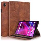 For Lenovo Tab K10 Life Tree Series Leather Tablet Case(Brown) - 1