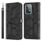 For Samsung Galaxy A33 5G Life of Tree Embossing Leather Phone Case(Black) - 1