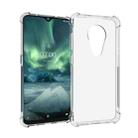 For Nokia 6.2 Shockproof Non-slip Thickening TPU Phone Case(Transparent) - 1