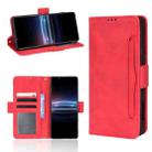 For Sony Xperia Pro-I Skin Feel Calf Pattern Leather Phone Case(Red) - 1