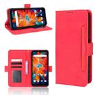 For UMIDIGI BISON X10 Skin Feel Calf Pattern Leather Phone Case(Red) - 1