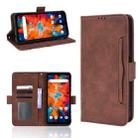 For UMIDIGI BISON X10 Skin Feel Calf Pattern Leather Phone Case(Brown) - 1