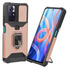 For Xiaomi Redmi Note 11 5G China / Poco M4 Pro 5G Sliding Camera Cover Design PC + TPU Shockproof Phone Case(Rose Gold) - 1