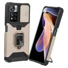 For Xiaomi Redmi Note 11 Pro 5G / 4G International Version Sliding Camera Cover Design PC + TPU Shockproof Phone Case(Gold) - 1