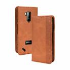 For Ulefone Armor X9 Magnetic Buckle Retro Texture Leather Case(Brown) - 1