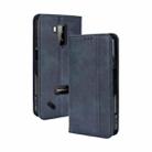 For Ulefone Armor X9 Magnetic Buckle Retro Texture Leather Case(Blue) - 1