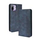 For Ulefone Note 6 / Note 6P Magnetic Buckle Retro Texture Leather Case(Blue) - 1