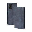 For Umidigi Power 5S Magnetic Buckle Retro Texture Leather Case(Blue) - 1