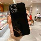 For iPhone 13 Pro Glossy Straight-Edge TPU Phone Case (Black) - 1